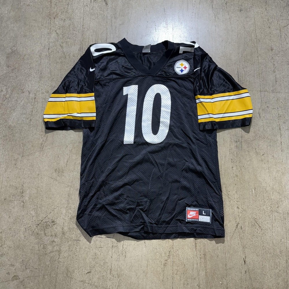 Vintage Pittsburgh Steelers Jersey Mens Large Black NFL Football Nike 10 90s